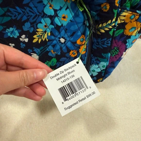 Vera Bradley Double Zip Backpack - Picture 5 of 5